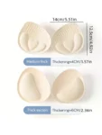 1pair Thickened Insert Underwear Bra Scale-Out Chest Latex Pads For Women