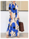EMERY ROSE Women's Random Print Maxi Dress – Elegant & Stylish Outfit for Any Occasion