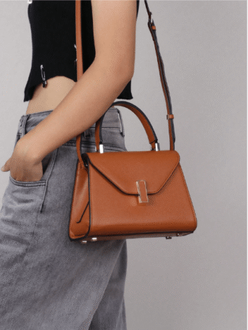 New Design Women's Handbag – Fashionable Leather-Texture Kelly Square Tote, Versatile Shoulder & Crossbody Bag for Work, Party & Elegance