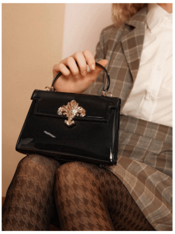 Women's Simple Jelly Handbag – Stylish Daily Bag with Elegant Gold Decoration