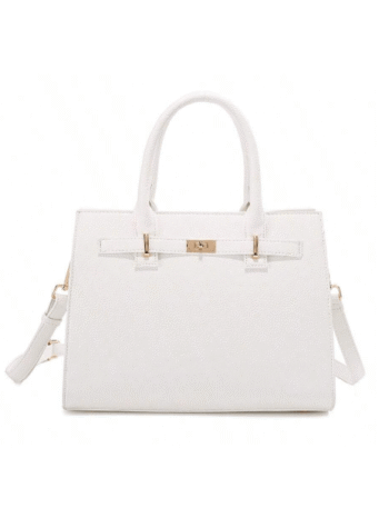 Senior Sense Lychee Print Kelly Bag – Large-Capacity Women's Shoulder & Crossbody Handbag